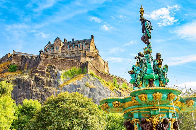 Royal Mile, Edinburgh Walking Tour with Audioguide - Holyrood Abbey and Salisbury Crags begin the walk