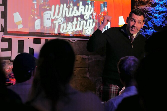 The Mountebank Comedy Whisky Tasting - Group size, language, and physical demands