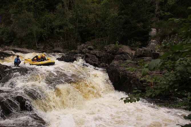 White Water Rafting and River Bugs on the River Tummel - Arriving at Clunie Power Station near Pitlochry